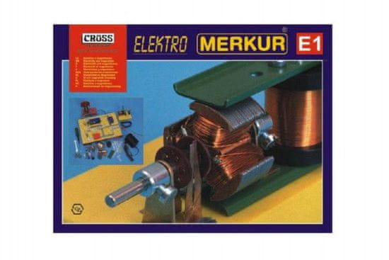 shumee Stavebnice MERKUR E1 elektřina, magnetizmus v krabici 36x28x8cm
