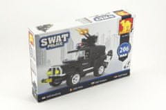 shumee Stavebnice Dromader SWAT Policie Auto 206ks v krabici 32x21,5x5cm