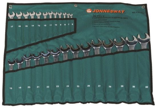 Jonnesway Sada očkoplochých kľúčov 26 ks, 6-32 mm - JONNESWAY W26126SA