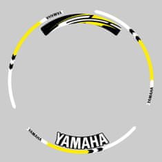 SEFIS sada farebných prúžkov EASY na kolesa Yamaha žltá