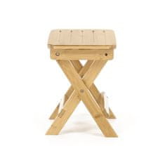 KONDELA Rozkladacia stolička bez operadla Denice - bambus