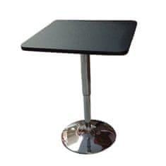 KONDELA Barový stôl Florian - čierna