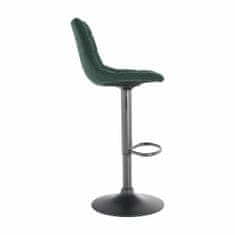 KONDELA Barová stolička Lahela - zelená / čierna