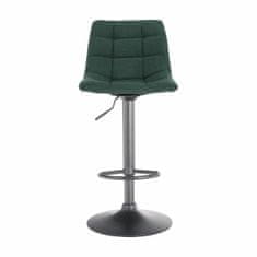 KONDELA Barová stolička Lahela - zelená / čierna