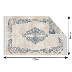 KONDELA Obojstranný koberec Gazan 120x180 cm - vzor / modrá