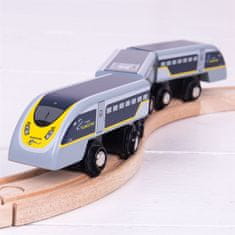Bigjigs Rail Rýchlik Eurostar E320 + 3 koľaje
