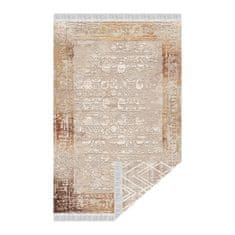 KONDELA Obojstranný koberec Nesrin 80x150 cm - béžová / vzor