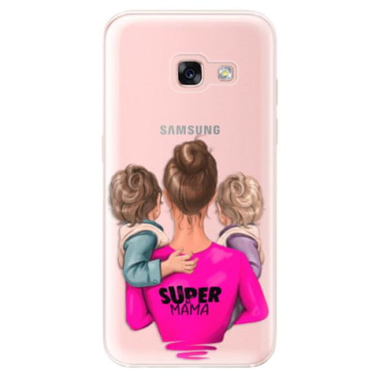 iSaprio Silikónové puzdro - Super Mama - Two Boys pre Samsung Galaxy A3 (2017)