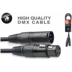 Stagg SDX1,5, kábel DMX, 3-pólový, 1,5 m