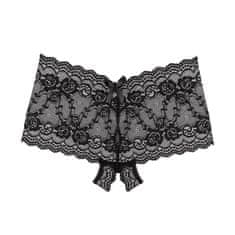 PantyRebel Underneath MILA Crotchless Lace Briefs (Čierne) L/XL