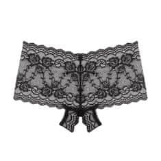 PantyRebel Underneath MILA Crotchless Lace Briefs (Čierne) L/XL