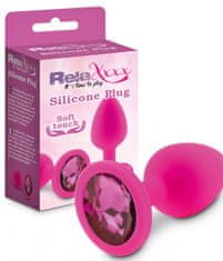 Realistixxx RelaXxxx Silicone Plug M ružová/ružová silikónový análny šperk