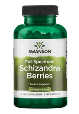 Swanson Schizandra Berries (Klanopraška čínska), 525 mg, 90 kapsúl