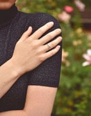 Brilio Nežný dámsky prsteň z bieleho zlata s kryštálmi 229 001 00857 07 (Obvod 55 mm)
