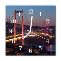 tulup.sk Nástenné sklenené hodiny Most 30x30 cm