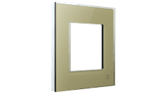 HEVOLTA Glasense sklenený 1-rámik, Champagnium Gold