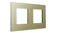 HEVOLTA Glasense sklenený 2-rámik, Champagnium Gold