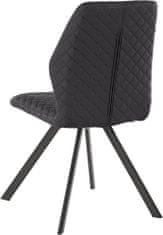 Danish Style Jedálenská stolička Versea (SET 2ks), čierna