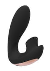 Shots Toys Irresistible Desirable black vibrátor so stimulátorom klitorisu