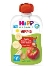 HiPP BIO Hippies Jablko-Banán-Baby sušienky, 6x 100 g