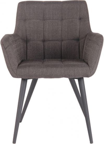 BHM Germany Jedálenská stolička Lyss, textil, tmavo šedá