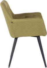 BHM Germany Jedálenská stolička Lyss, textil, zelená