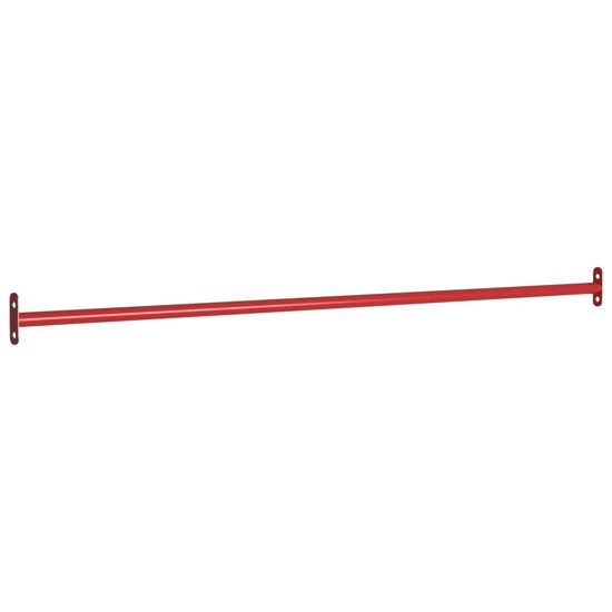 Vidaxl Otočná tyč 125 cm oceľová červená