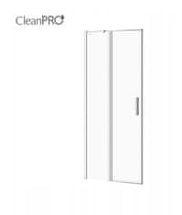 CERSANIT Moduo - Dvere do niky / Dvere pre sprchový kút, ľavé, 80x195cm, chrómový profil-číre sklo, S162-003