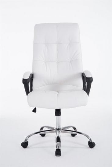 BHM Germany Kancelárska stolička Poseidon, syntetická koža, biela