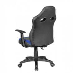 Bruxxi Detská kancelárska stolička Speedy, syntetická koža, modrá