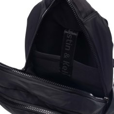 Justin & Kelvin Veľký moderný batoh Layton, čierny