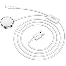 Joyroom Ben Series bezdrôtová nabíjačka na Apple Watch + kábel USB / Lightning 1.5m, biela