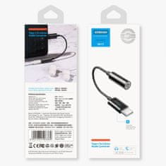 Joyroom Ben Series adaptér 3.5 mm jack / USB-C, čierny
