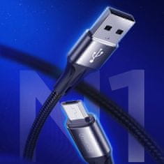 Joyroom Fast Charging kábel USB / Micro USB 3A 1m, čierny