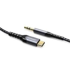 Joyroom Hi-Fi Audio kábel 3.5 mm jack - USB-C 1m, čierny