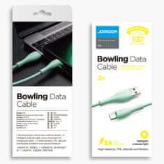 Joyroom Bowling Data kábel USB / USB-C 3A 1m, biely