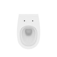 CERSANIT Arteco, závesná WC misa CleanOn 53x36x37 cm vrátane sedátka s pomalým dopadom, biela, S701-180