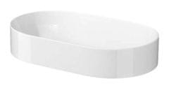 CERSANIT INVERTO Oval umývadlo na dosku 60 x 35 cm, biela, K671-009