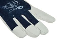 GEKO Kožené pracovné rukavice z kozinky kombinované 10“