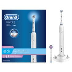 Oral-B elektrická zubná kefka Pro 1 - 900 biela s dizajnom od Brauna