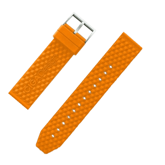 Ciga Design Silikónový rýchloupínací remienok 22 mm - Z Titanium Edition Orange