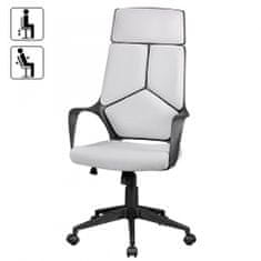Bruxxi Kancelárska stolička Techline, textilná poťahovina, šedá