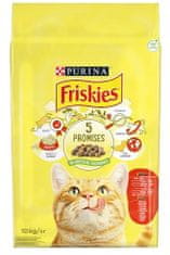 Friskies Cat s hovädzím, kuraťom a zeleninou 10 kg