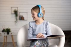 Play+ detské bluetooth slúchadlá s mikrofónom, svetlo modré
