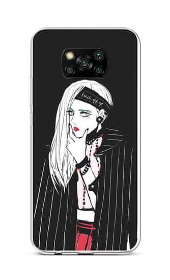 TopQ Kryt Xiaomi Poco X3 silikón Dark Girl 60785