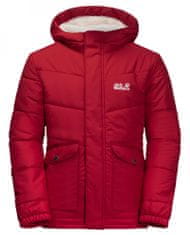 Jack Wolfskin dievčenská zimná bunda Snow Fox Jacket 1609101_2210 128 červená