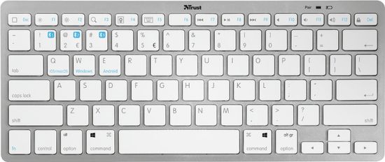 TRUST Nado Wireless Bluetooth Keyboard, biela (23746)