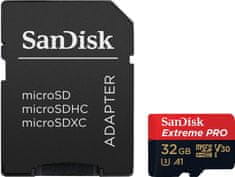 SanDisk Micro SDHC Extreme Pro 32GB 100MB/s A1 UHS-I U3 V30 + SD adaptér (SDSQXCG-032G-GN6MA)