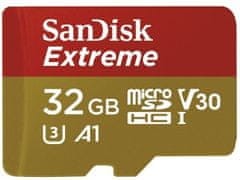 SanDisk Micro SDHC Extreme 32GB 100MB/s A1 UHS-I U3 V30 + SD adaptér (SDSQXAF-032G-GN6MA)