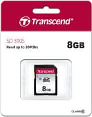 Transcend SDHC 300S 8GB 20MB/s Class 10 (TS8GSDC300S)